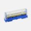 Imagen de Terminal de neutro atornillada 11 orificios 2x6AWG + 9x8AWG 750VCA Azul